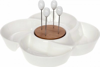 Cryspo Trio Ορντερβιέρα 4 Θέσεων Πορσελάνης 'Lotos Bamboo' 65000132